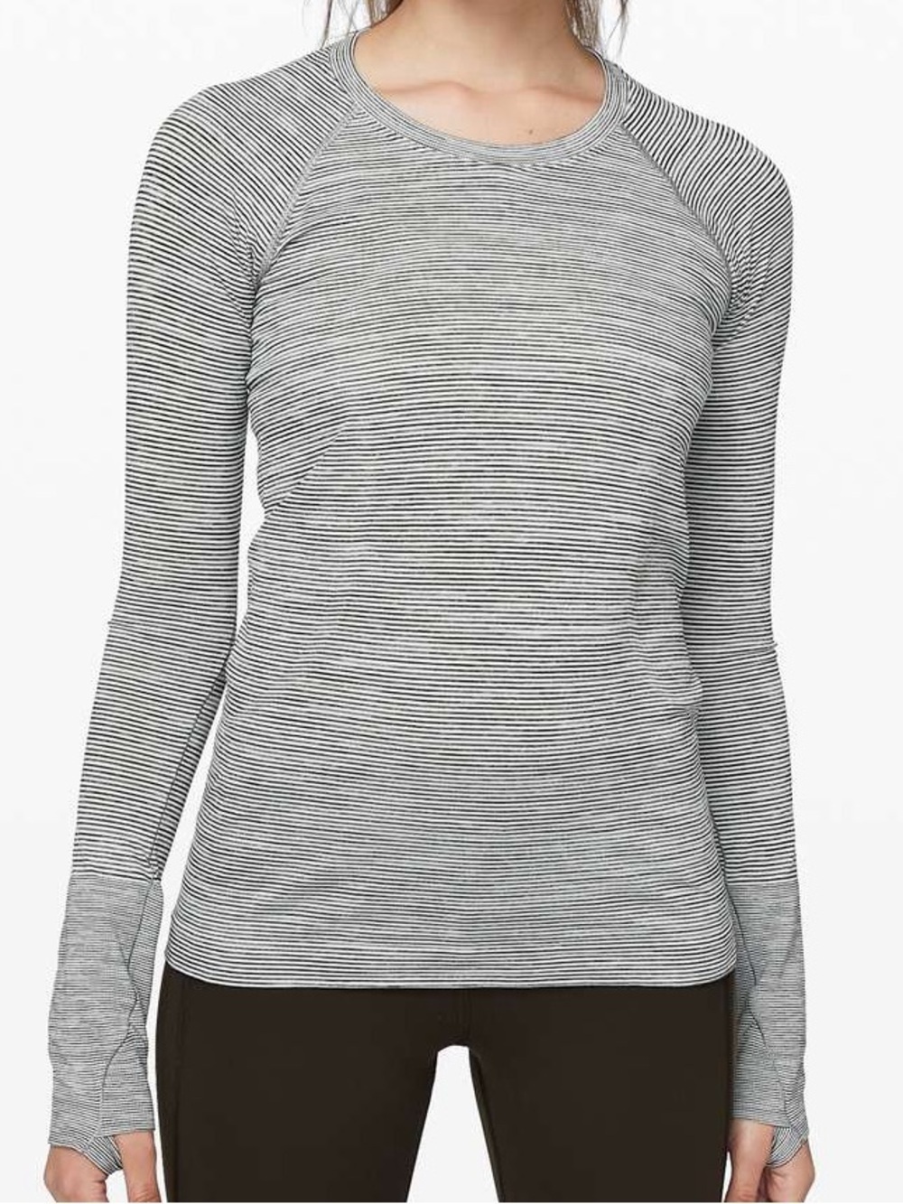 Lululemon Swiftly Speed Striped Long Sleeve NWT Size 4